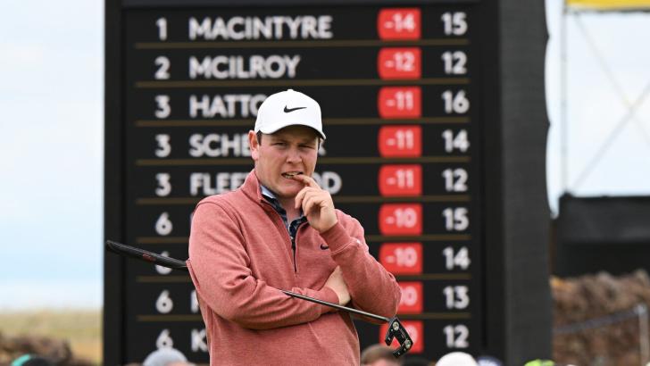 Scottish golfer Robert MacIntyre